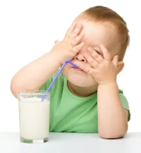 baby glass milk